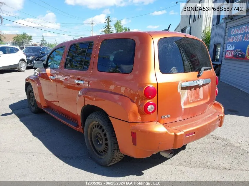 3GNDA53P68S587742 2008 Chevrolet Hhr Lt