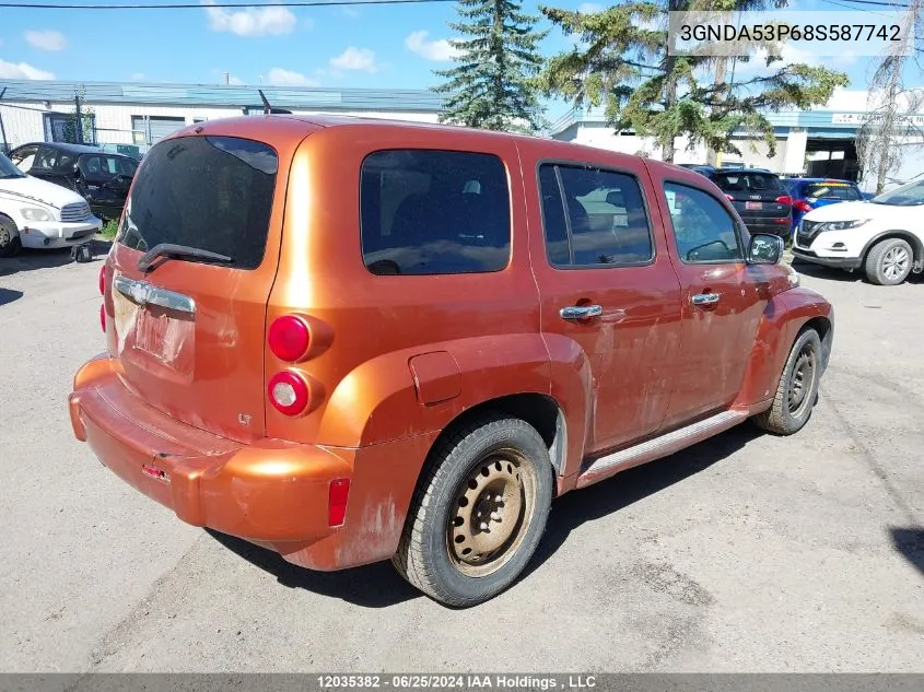 3GNDA53P68S587742 2008 Chevrolet Hhr Lt