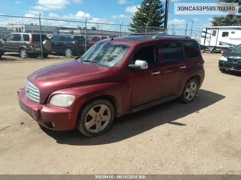 2008 Chevrolet Hhr Lt VIN: 3GNCA53P58S703380 Lot: 30039414