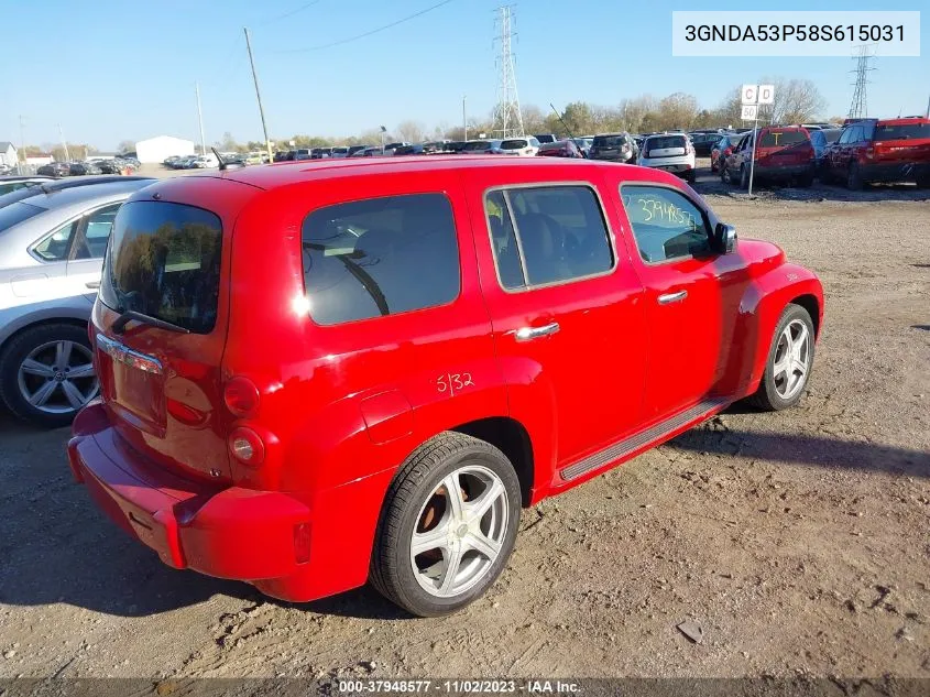 2008 Chevrolet Hhr Lt VIN: 3GNDA53P58S615031 Lot: 37948577