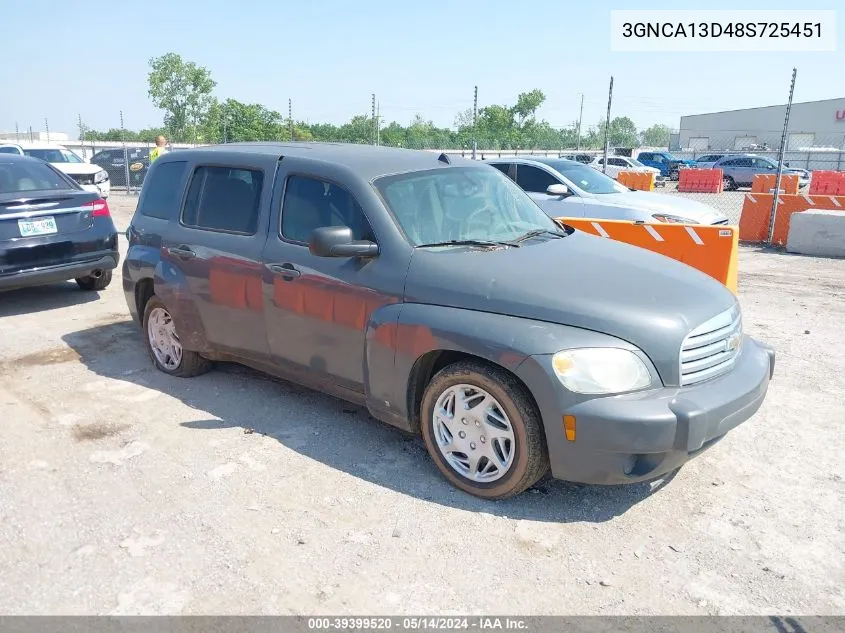 2008 Chevrolet Hhr Ls VIN: 3GNCA13D48S725451 Lot: 39399520