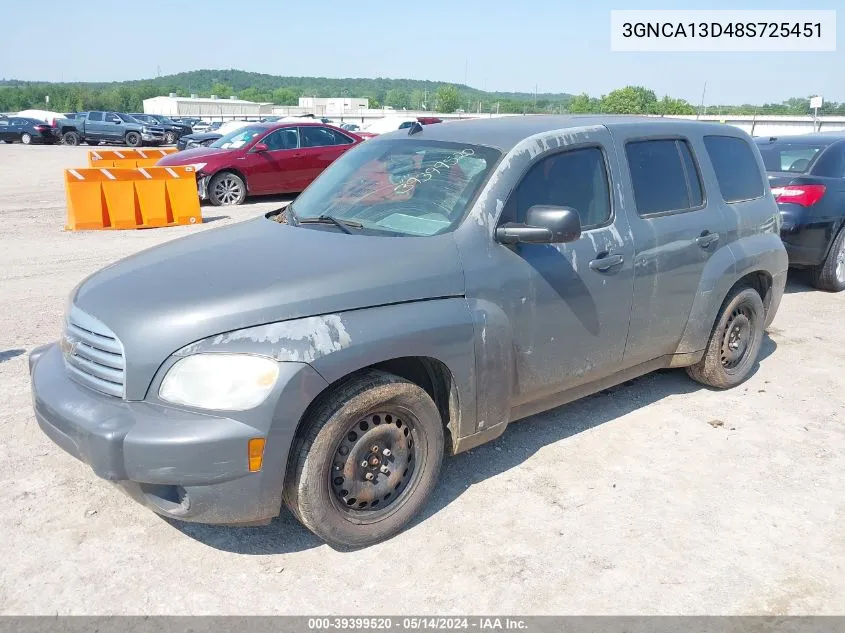 2008 Chevrolet Hhr Ls VIN: 3GNCA13D48S725451 Lot: 39399520