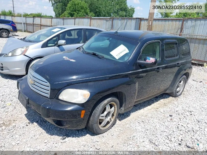 2008 Chevrolet Hhr Lt VIN: 3GNDA23D28S522410 Lot: 39446431