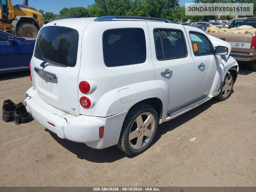 2008 Chevrolet Hhr Lt VIN: 3GNDA53PX8S616188 Lot: 39618358