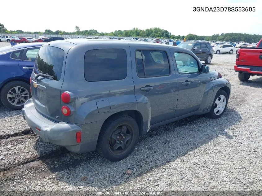 2008 Chevrolet Hhr Lt VIN: 3GNDA23D78S553605 Lot: 39630441