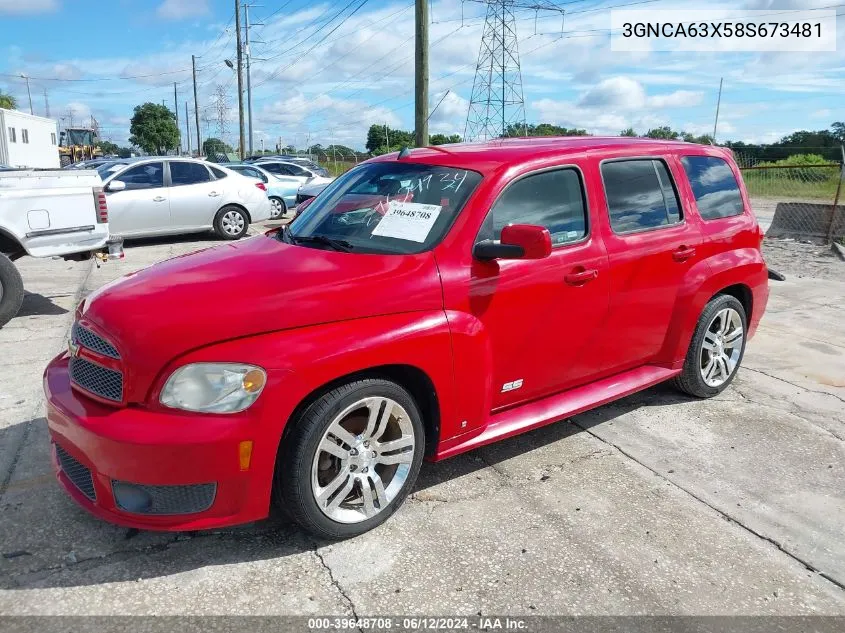 2008 Chevrolet Hhr Ss VIN: 3GNCA63X58S673481 Lot: 39648708