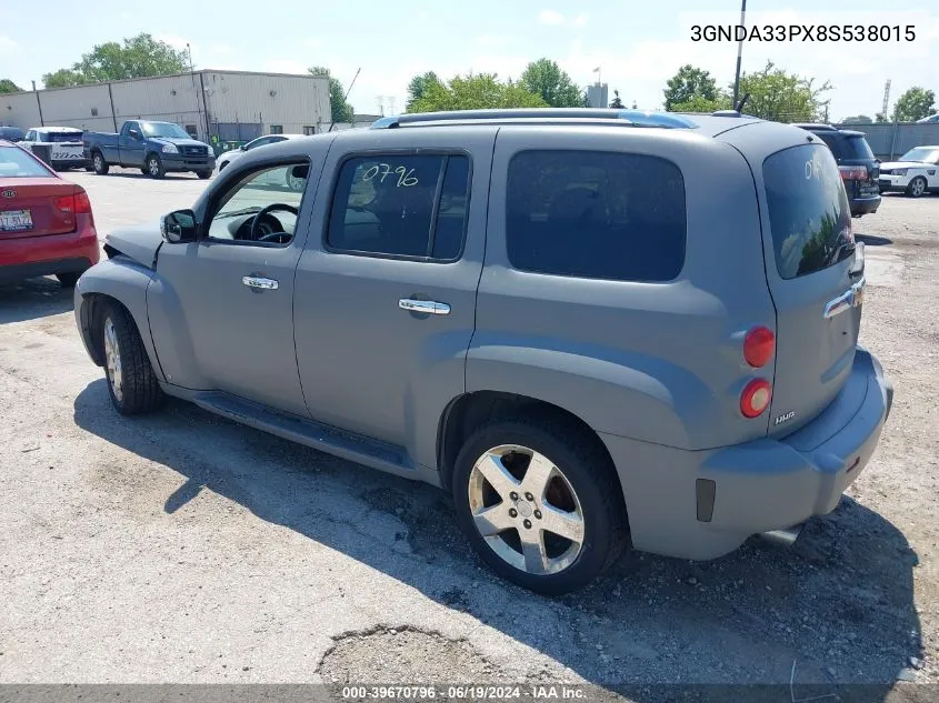 3GNDA33PX8S538015 2008 Chevrolet Hhr Lt