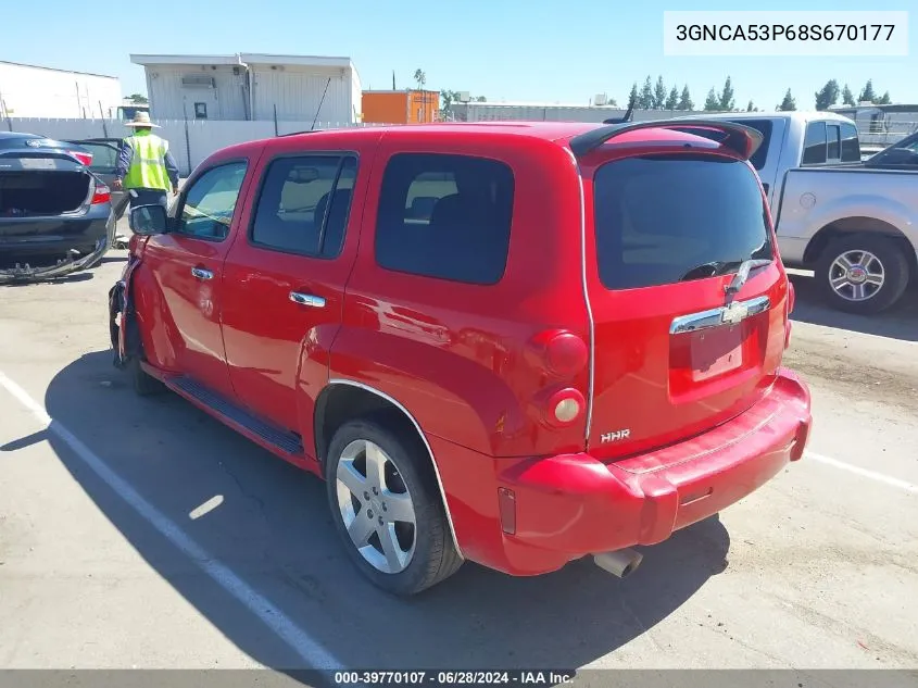 2008 Chevrolet Hhr Lt VIN: 3GNCA53P68S670177 Lot: 39770107