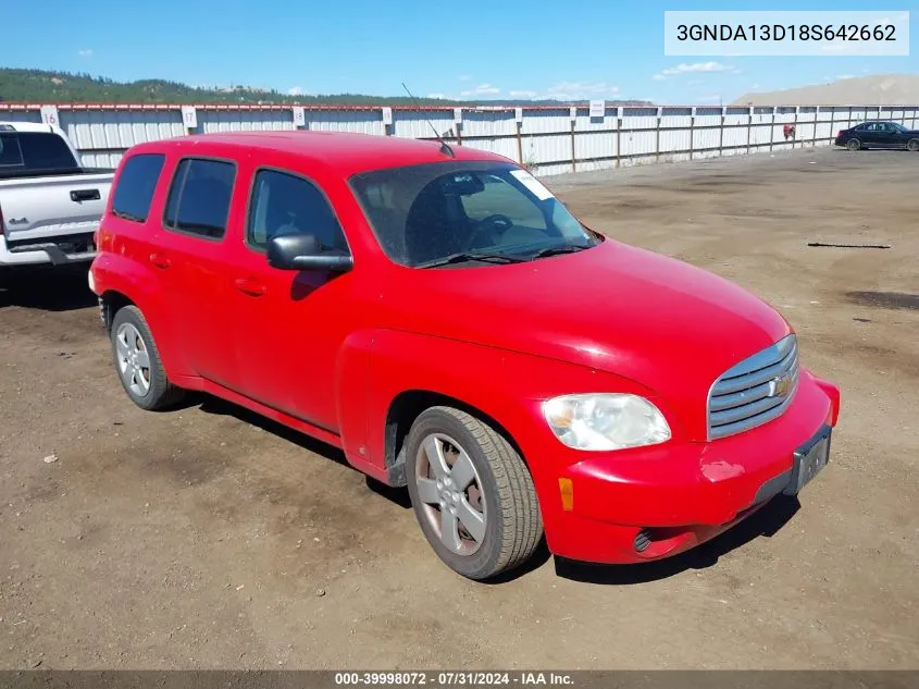 2008 Chevrolet Hhr Ls VIN: 3GNDA13D18S642662 Lot: 39998072