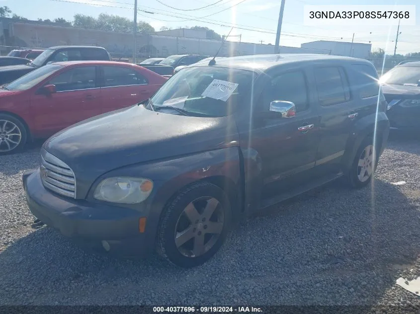 2008 Chevrolet Hhr Lt VIN: 3GNDA33P08S547368 Lot: 40377696