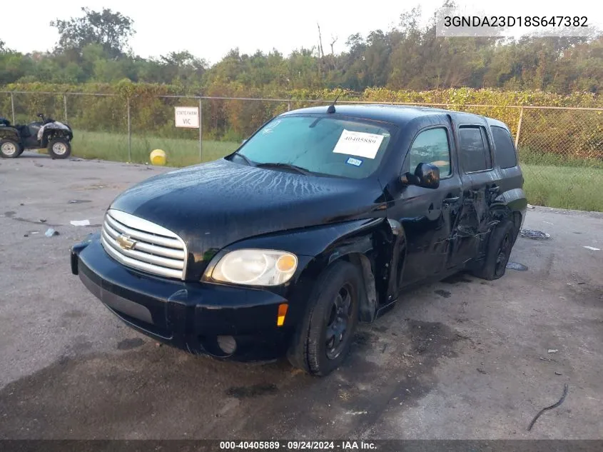 2008 Chevrolet Hhr Lt VIN: 3GNDA23D18S647382 Lot: 40405889