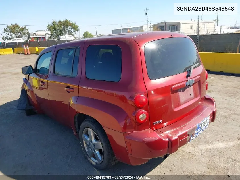 3GNDA23D48S543548 2008 Chevrolet Hhr Lt