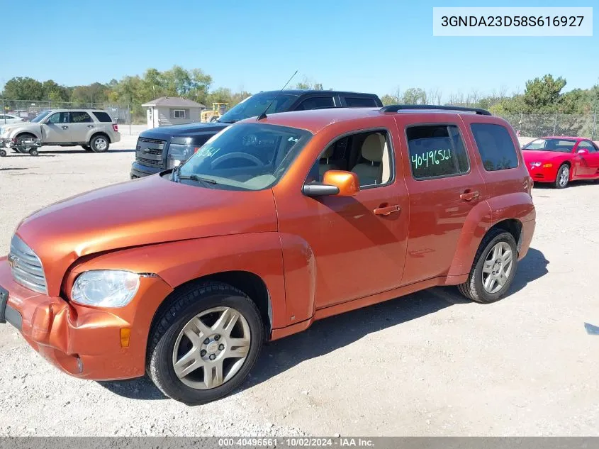 2008 Chevrolet Hhr Lt VIN: 3GNDA23D58S616927 Lot: 40496561