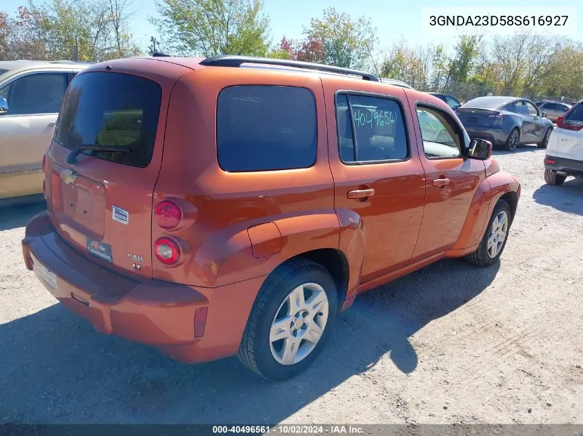 2008 Chevrolet Hhr Lt VIN: 3GNDA23D58S616927 Lot: 40496561