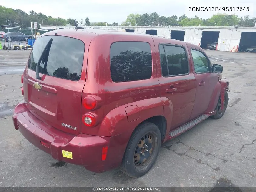 3GNCA13B49S512645 2009 Chevrolet Hhr Ls