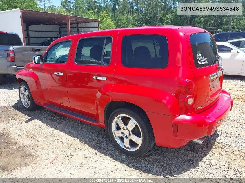 2009 Chevrolet Hhr Lt VIN: 3GNCA53V49S534548 Lot: 39472624