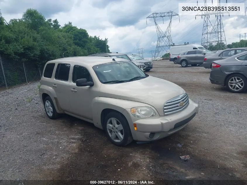 2009 Chevrolet Hhr Lt VIN: 3GNCA23B39S513551 Lot: 39627012