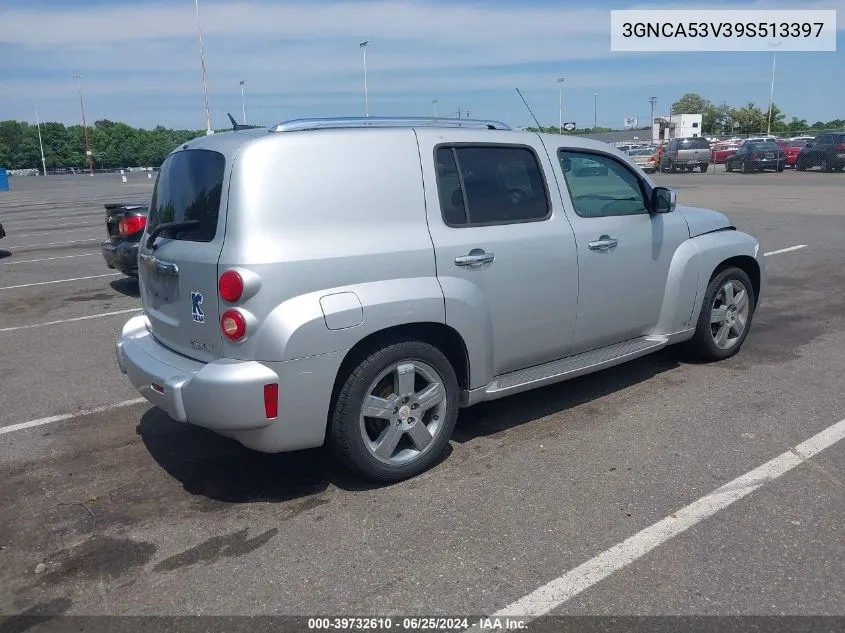 2009 Chevrolet Hhr Lt VIN: 3GNCA53V39S513397 Lot: 39732610