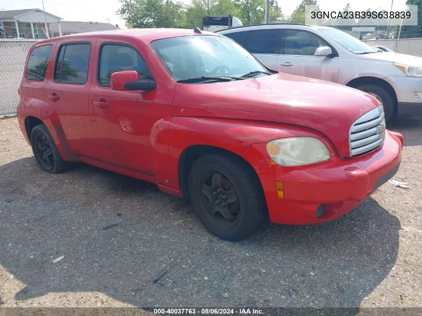 2009 Chevrolet Hhr Lt VIN: 3GNCA23B39S638839 Lot: 40037763