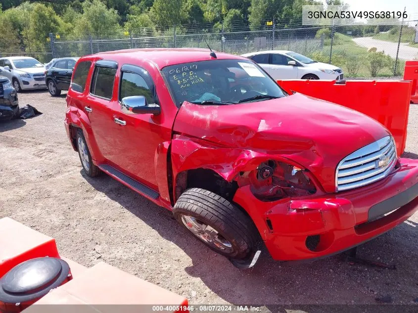 2009 Chevrolet Hhr Lt VIN: 3GNCA53V49S638196 Lot: 40051946