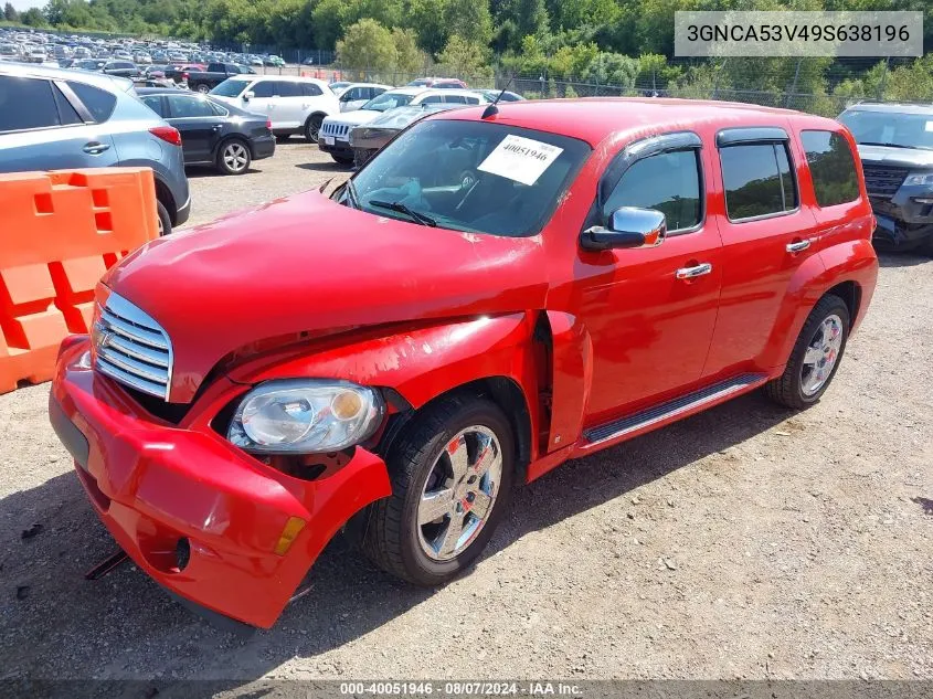 2009 Chevrolet Hhr Lt VIN: 3GNCA53V49S638196 Lot: 40051946