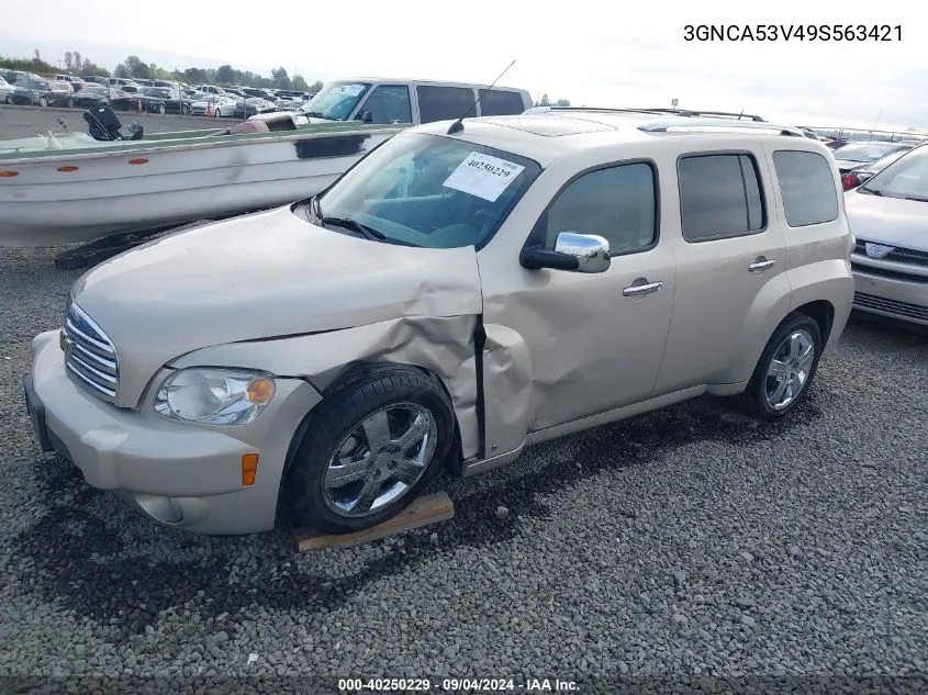 2009 Chevrolet Hhr Lt VIN: 3GNCA53V49S563421 Lot: 40250229