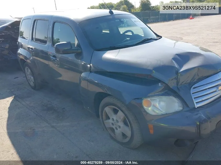 2009 Chevrolet Hhr Lt VIN: 3GNCA23BX9S521274 Lot: 40279259