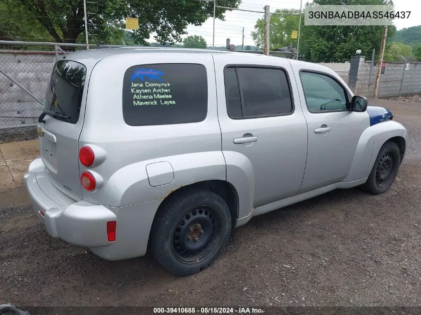 3GNBAADB4AS546437 2010 Chevrolet Hhr Ls