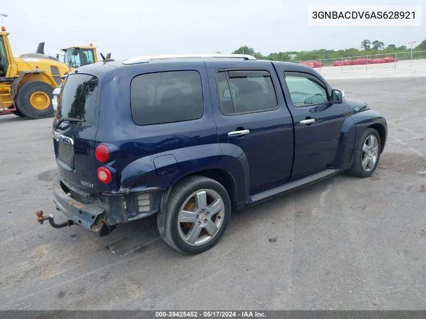 2010 Chevrolet Hhr Lt VIN: 3GNBACDV6AS628921 Lot: 39425452