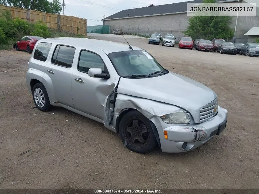 2010 Chevrolet Hhr Lt VIN: 3GNBABDB8AS582167 Lot: 39437574