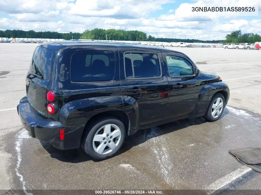 2010 Chevrolet Hhr Lt VIN: 3GNBABDB1AS589526 Lot: 39526746