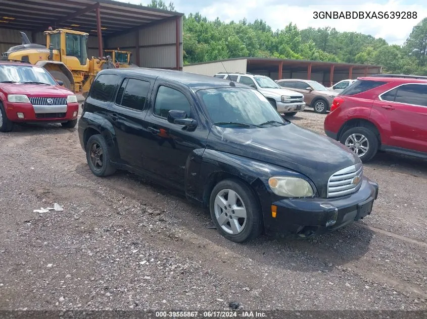 2010 Chevrolet Hhr Lt VIN: 3GNBABDBXAS639288 Lot: 39555867