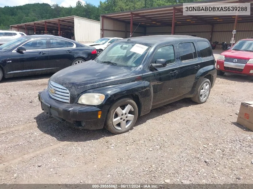 2010 Chevrolet Hhr Lt VIN: 3GNBABDBXAS639288 Lot: 39555867