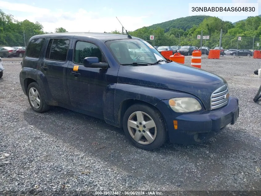 2010 Chevrolet Hhr Lt VIN: 3GNBABDB4AS604830 Lot: 39573467