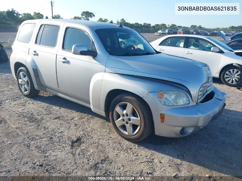 2010 Chevrolet Hhr Lt VIN: 3GNBABDB0AS621835 Lot: 39586726