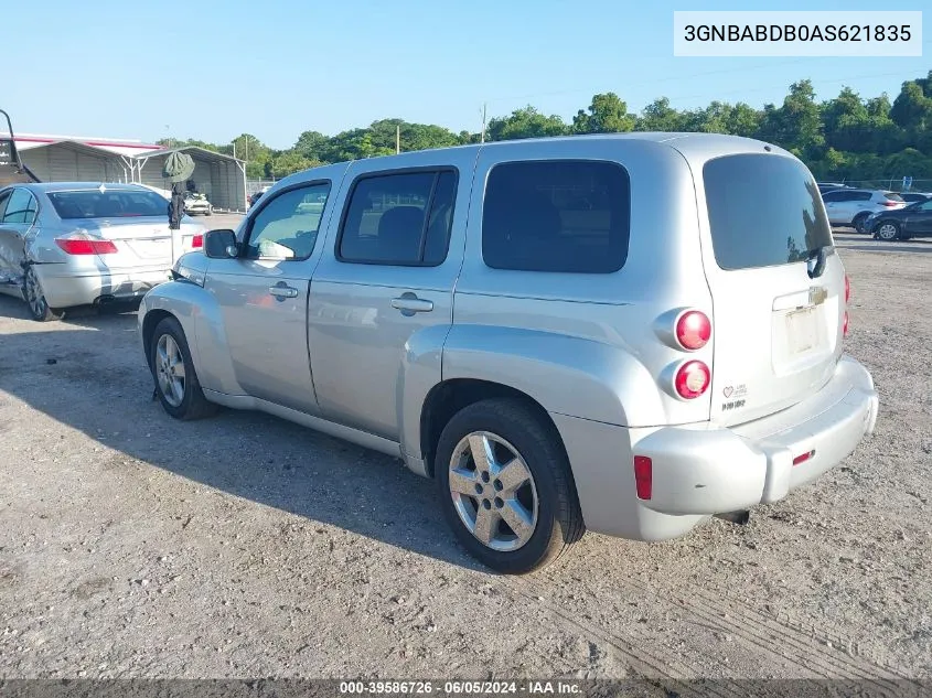 2010 Chevrolet Hhr Lt VIN: 3GNBABDB0AS621835 Lot: 39586726