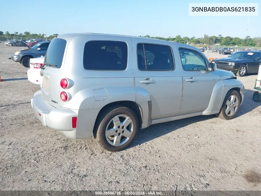 2010 Chevrolet Hhr Lt VIN: 3GNBABDB0AS621835 Lot: 39586726