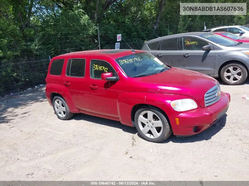 2010 Chevrolet Hhr Lt VIN: 3GNBABDB1AS607636 Lot: 39648742