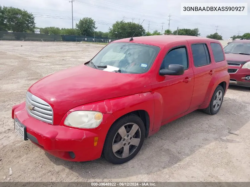 2010 Chevrolet Hhr Ls VIN: 3GNBAADBXAS590927 Lot: 39648922