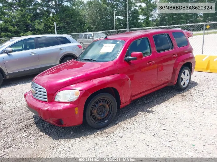 2010 Chevrolet Hhr Lt VIN: 3GNBABDB3AS620324 Lot: 39651624