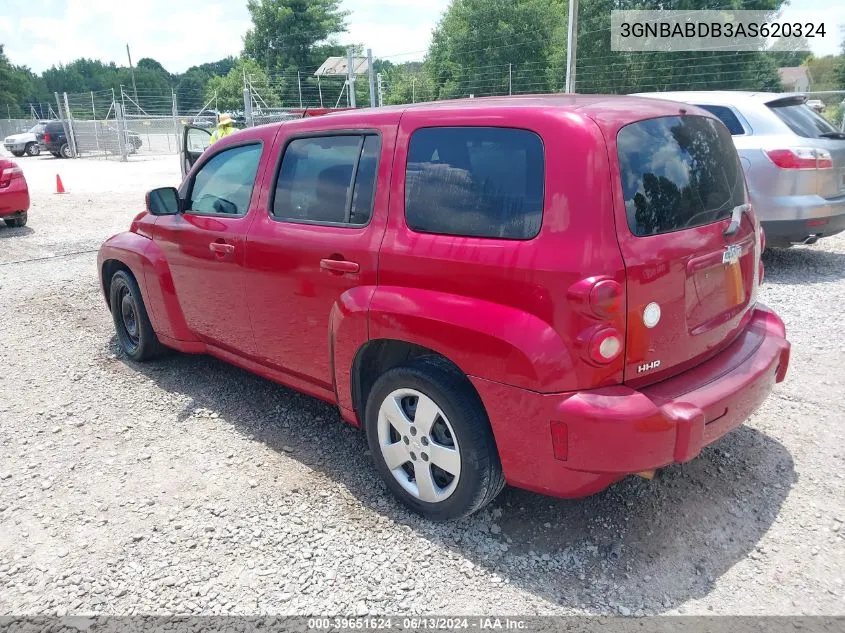 2010 Chevrolet Hhr Lt VIN: 3GNBABDB3AS620324 Lot: 39651624