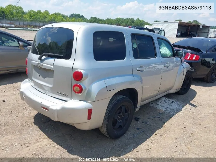 2010 Chevrolet Hhr Lt VIN: 3GNBABDB3AS579113 Lot: 39762355