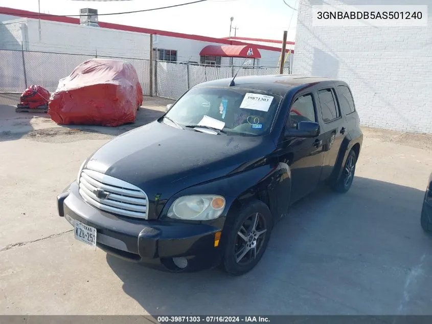 3GNBABDB5AS501240 2010 Chevrolet Hhr Lt