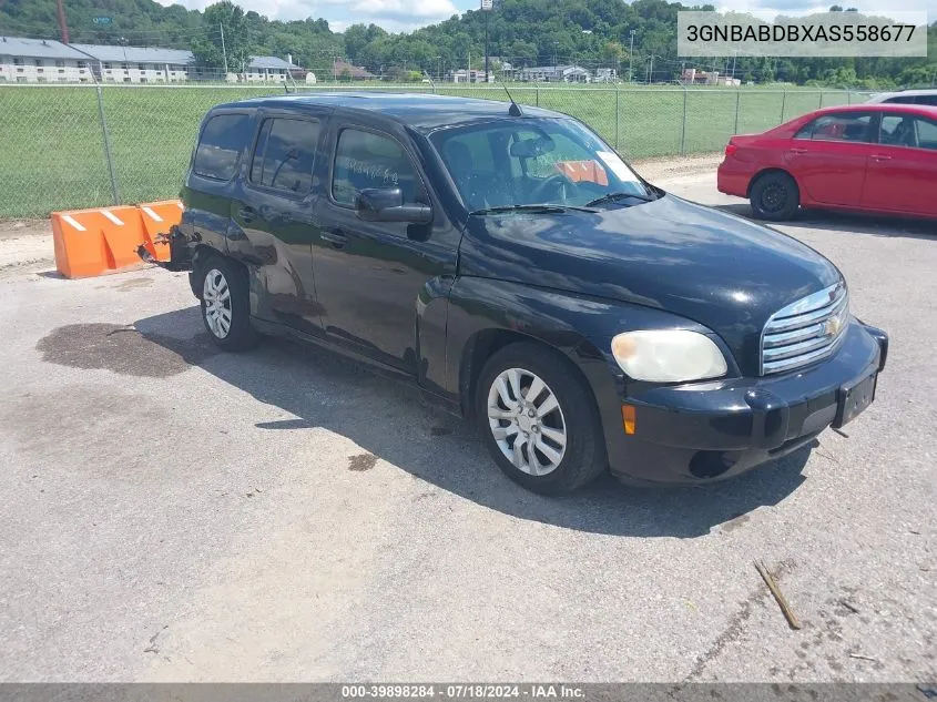 2010 Chevrolet Hhr Lt VIN: 3GNBABDBXAS558677 Lot: 39898284