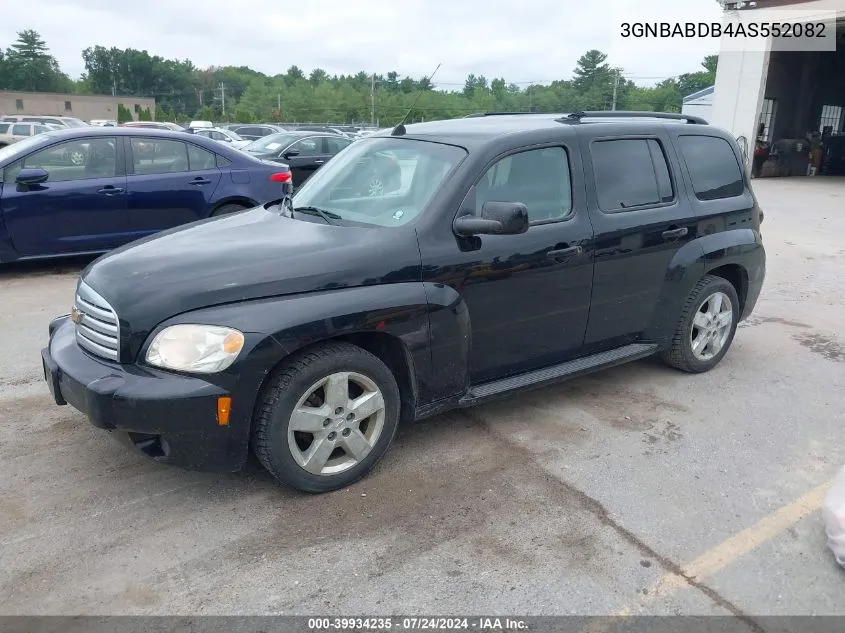 2010 Chevrolet Hhr Lt VIN: 3GNBABDB4AS552082 Lot: 39934235