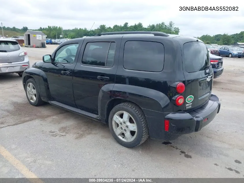 2010 Chevrolet Hhr Lt VIN: 3GNBABDB4AS552082 Lot: 39934235