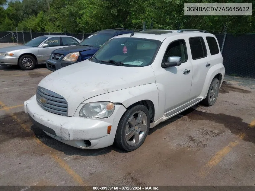 2010 Chevrolet Hhr Lt VIN: 3GNBACDV7AS645632 Lot: 39939160