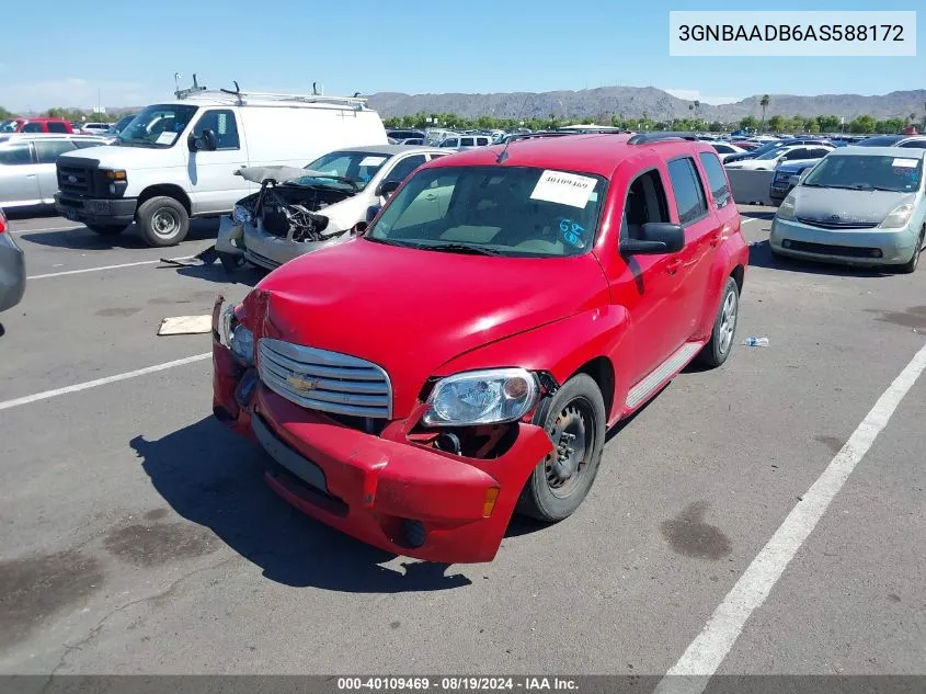 2010 Chevrolet Hhr Ls VIN: 3GNBAADB6AS588172 Lot: 40109469