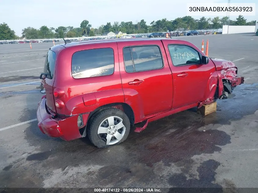 3GNBAADBXAS563923 2010 Chevrolet Hhr Ls