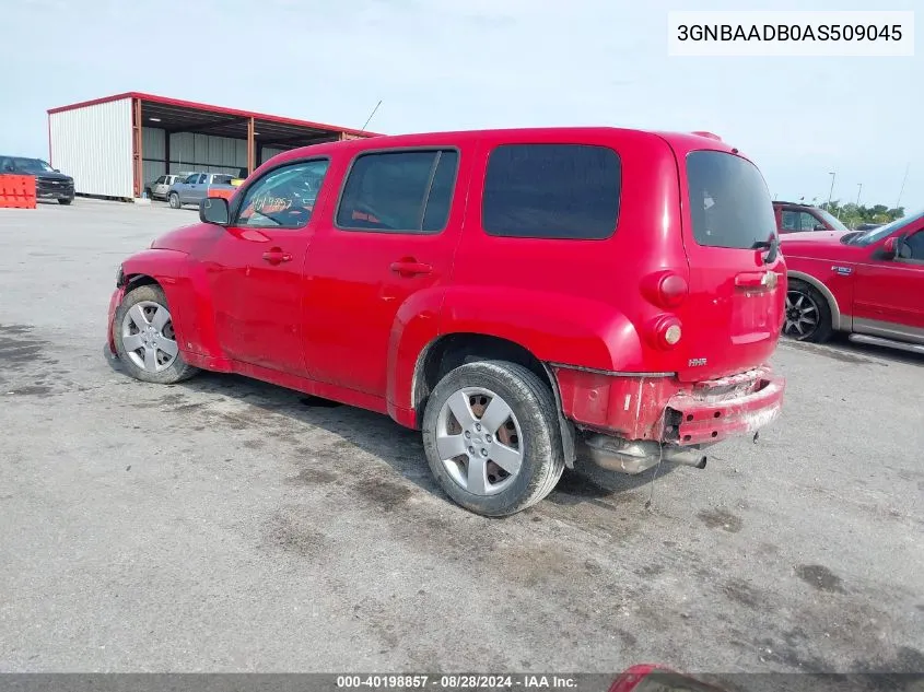 3GNBAADB0AS509045 2010 Chevrolet Hhr Ls